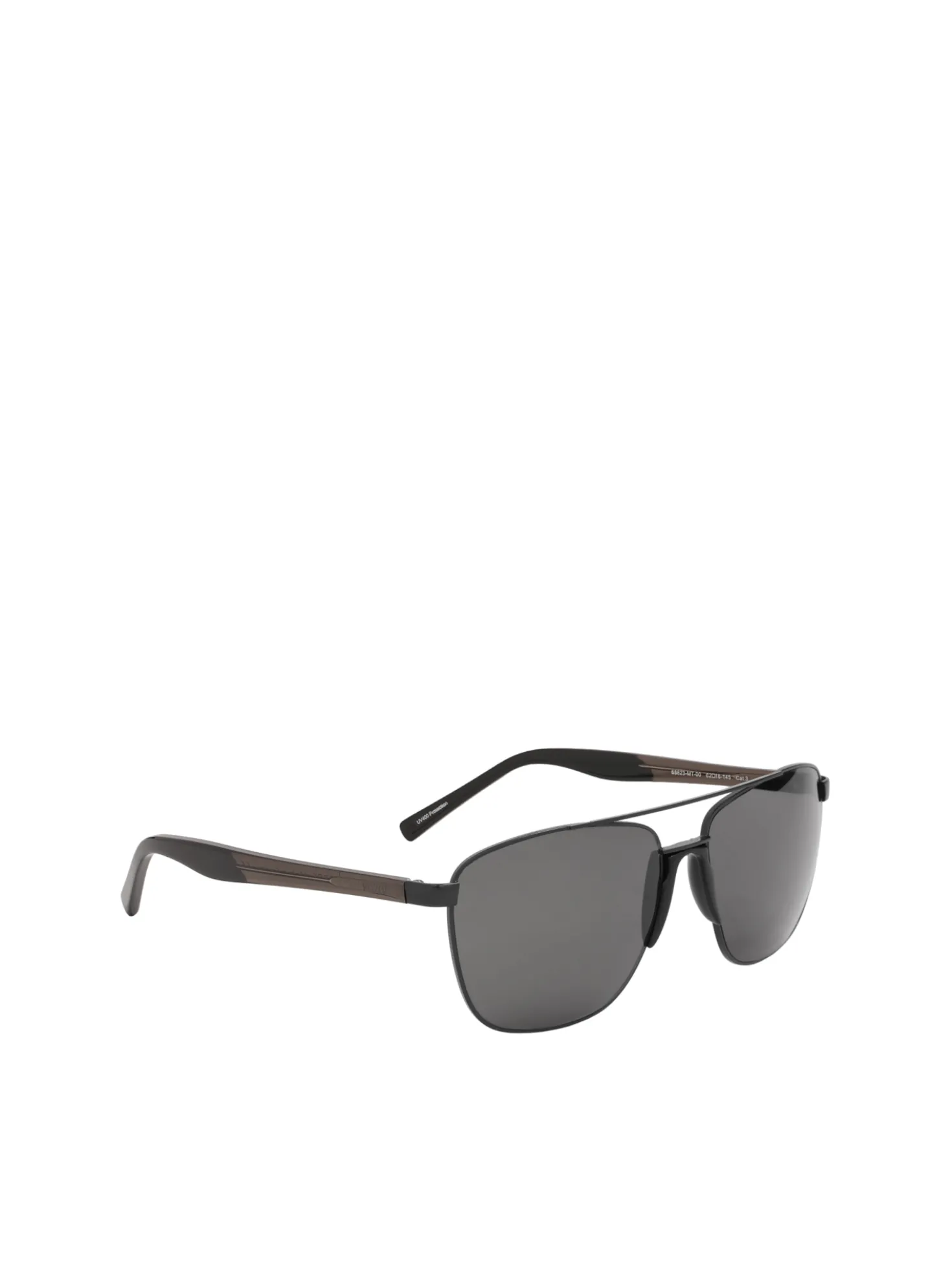 Atrakcyjne czarne okulary przeciwsłoneczne typu Aviator