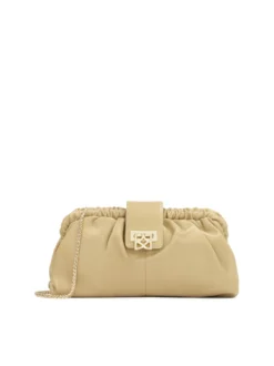 Beżowa kopertówka pouch bag