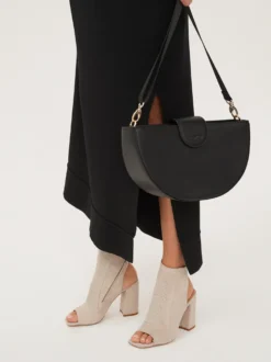 Beżowe botki peep toe damskie