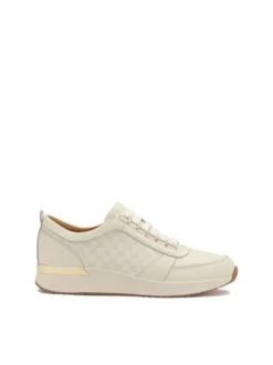 Biało-beżowe sneakersy damskie