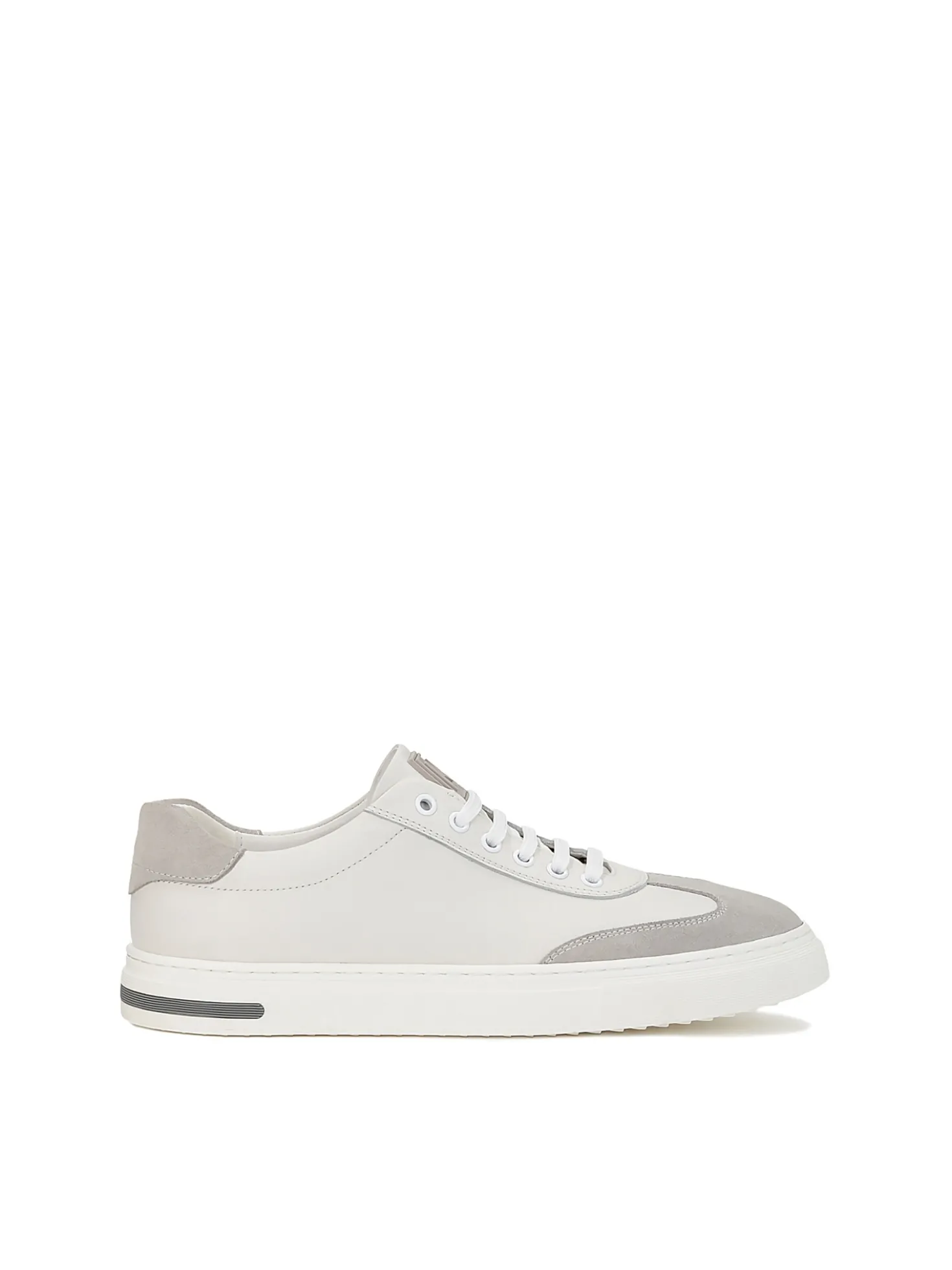 Biało-szare sneakersy męskie z monogramem KAZAR