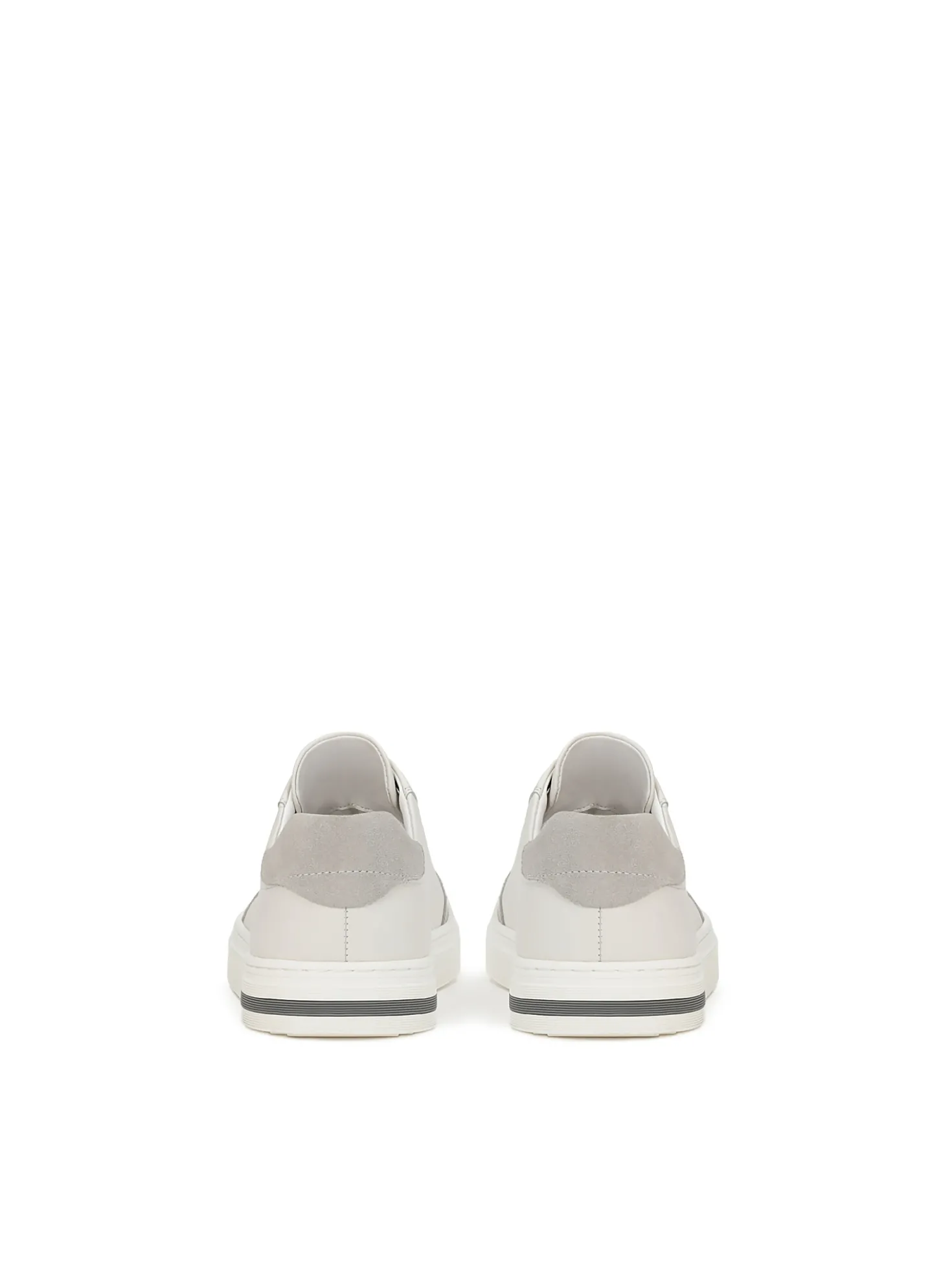 Biało-szare sneakersy męskie z monogramem KAZAR
