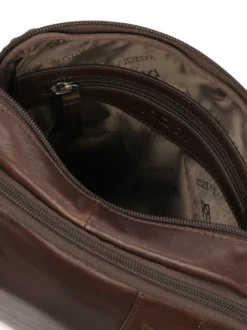 Brązowa skórzana torba crossbody