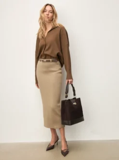 Brązowe czółenka slingback z paskami