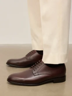 Brązowe eleganckie półbuty męskie z kolekcji limitowanej