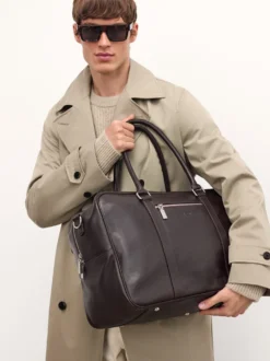 Brązowe klasyczne okulary wayfarer