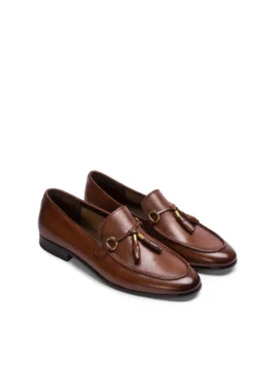 Brązowe loafersy męskie