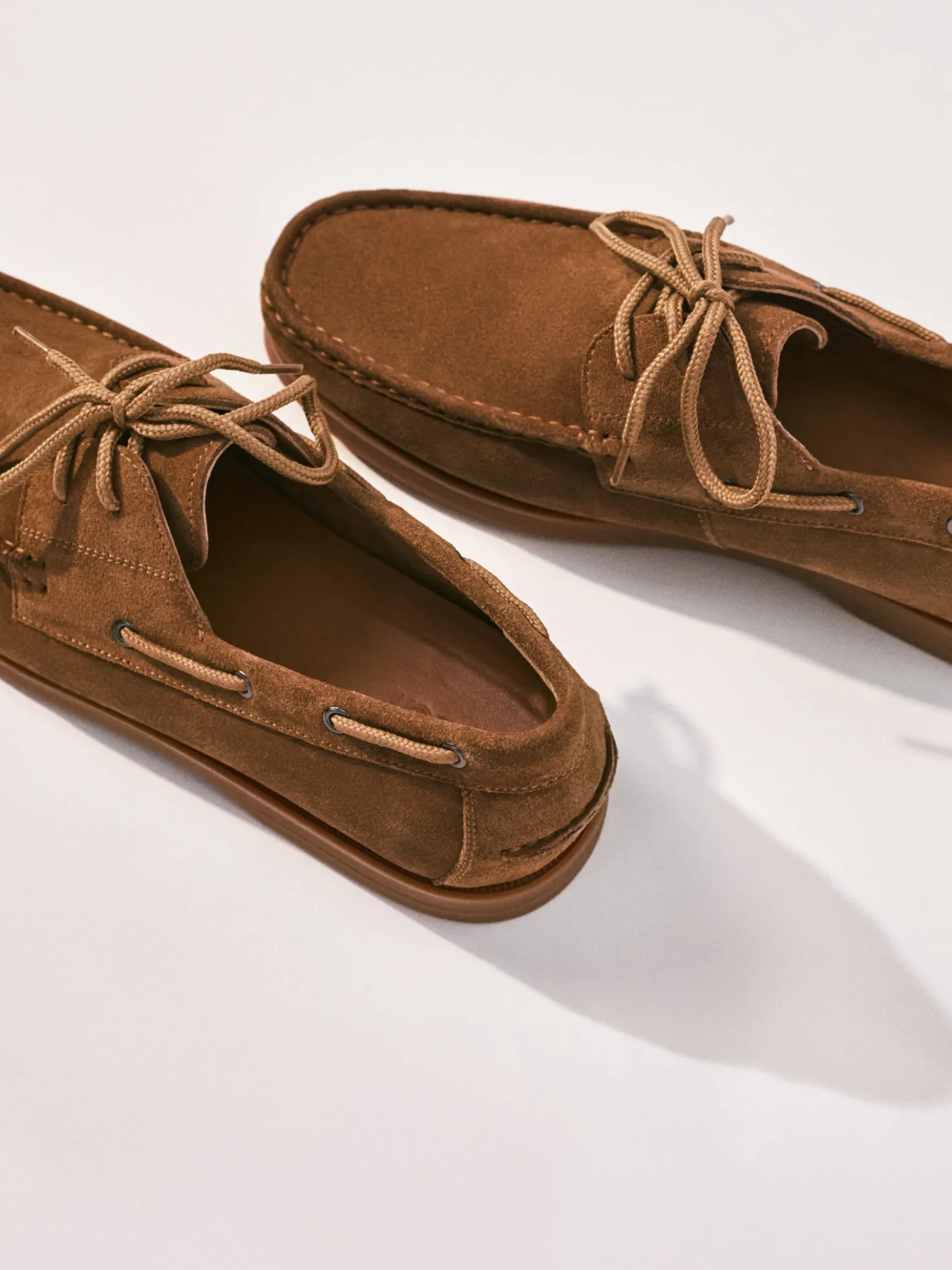 Brązowe męskie buty żeglarskie