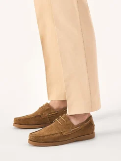 Brązowe męskie buty żeglarskie