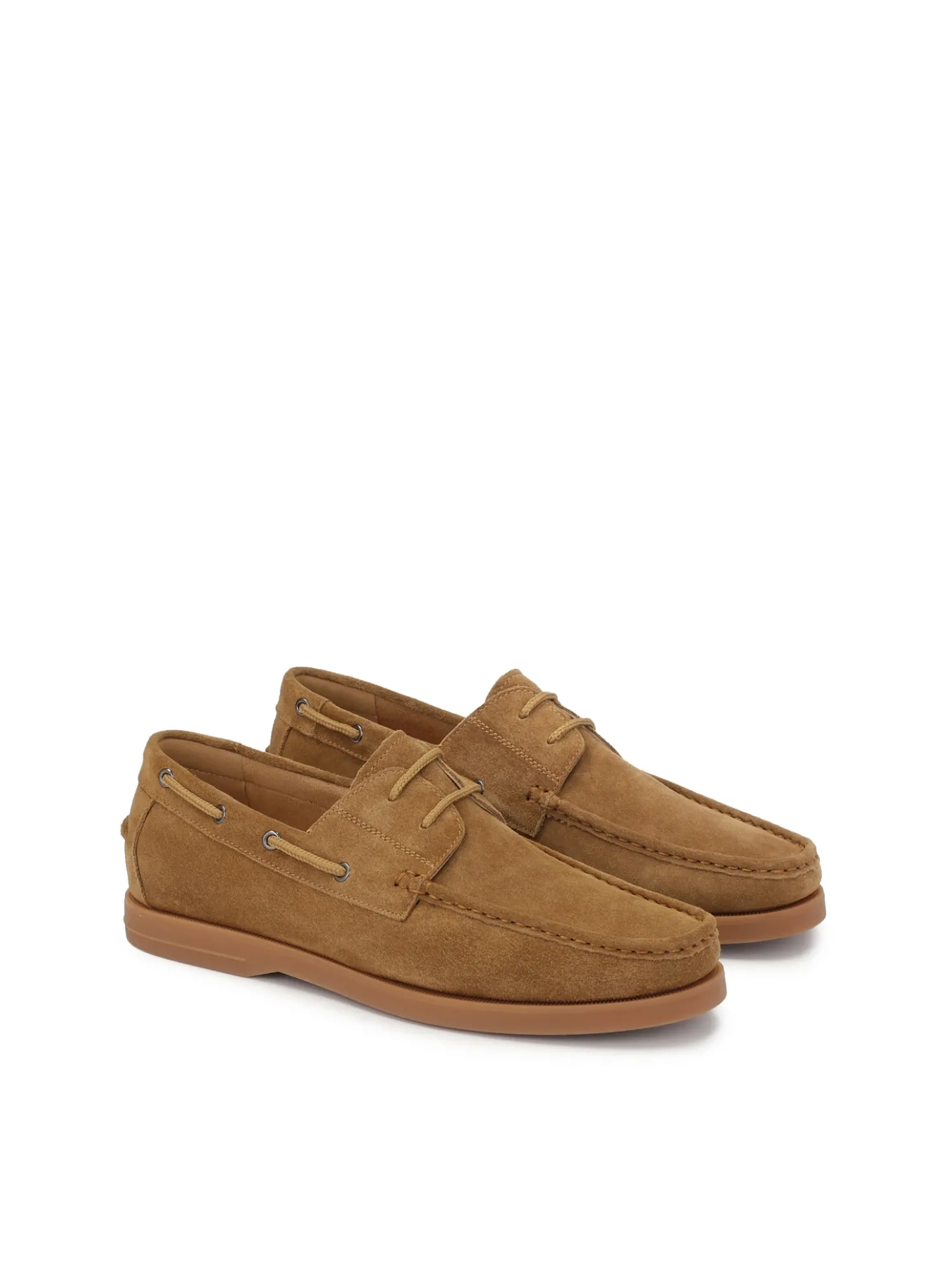 Brązowe męskie buty żeglarskie