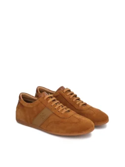Brązowe zamszowe półbuty smart casual