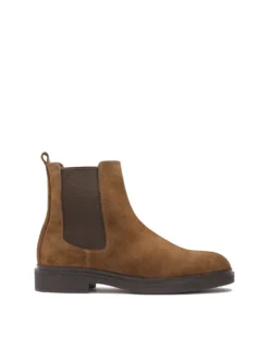 Brązowe zamszowe sztyblety męskie