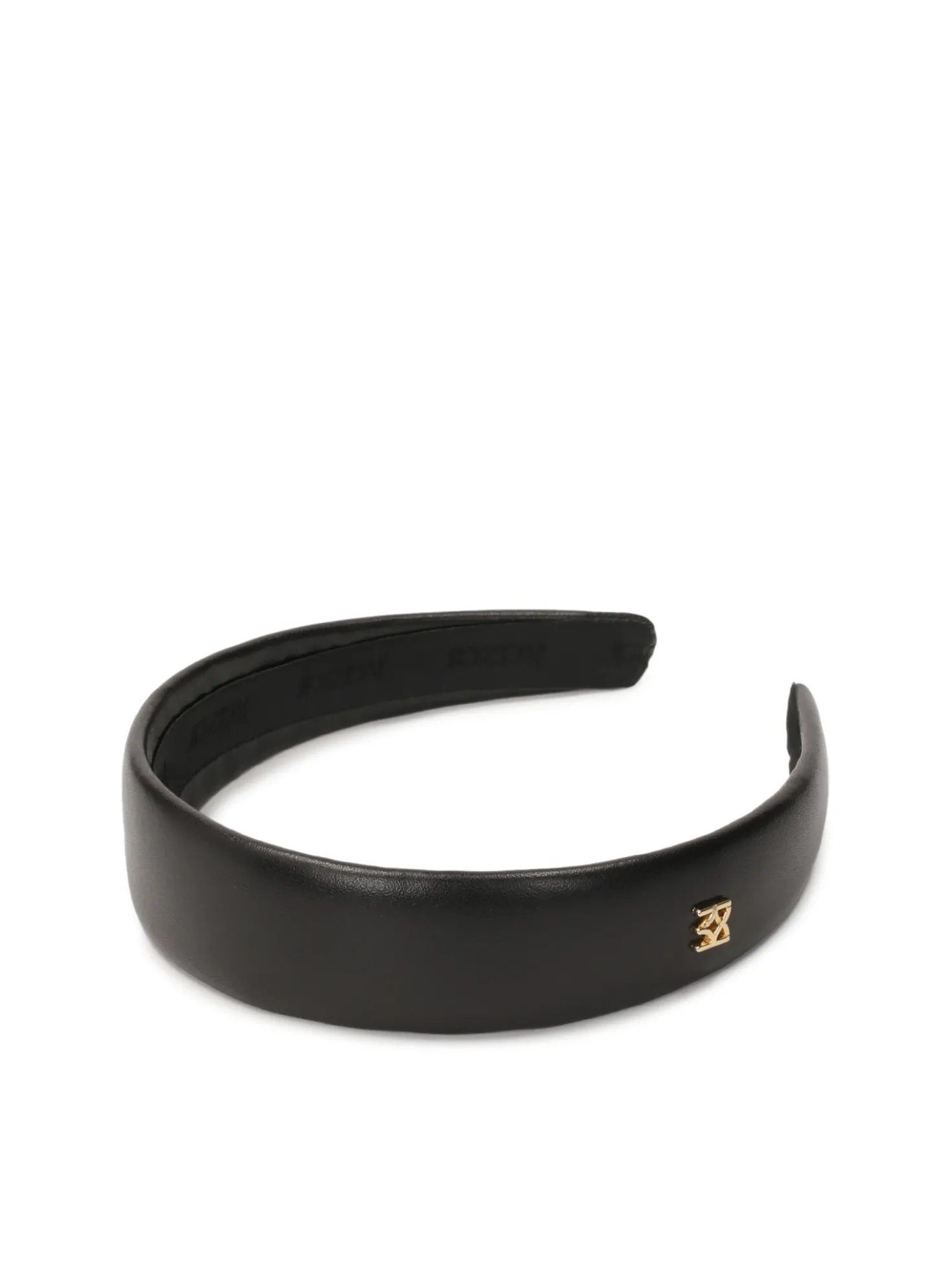 Czarna opaska z monogramem KAZAR