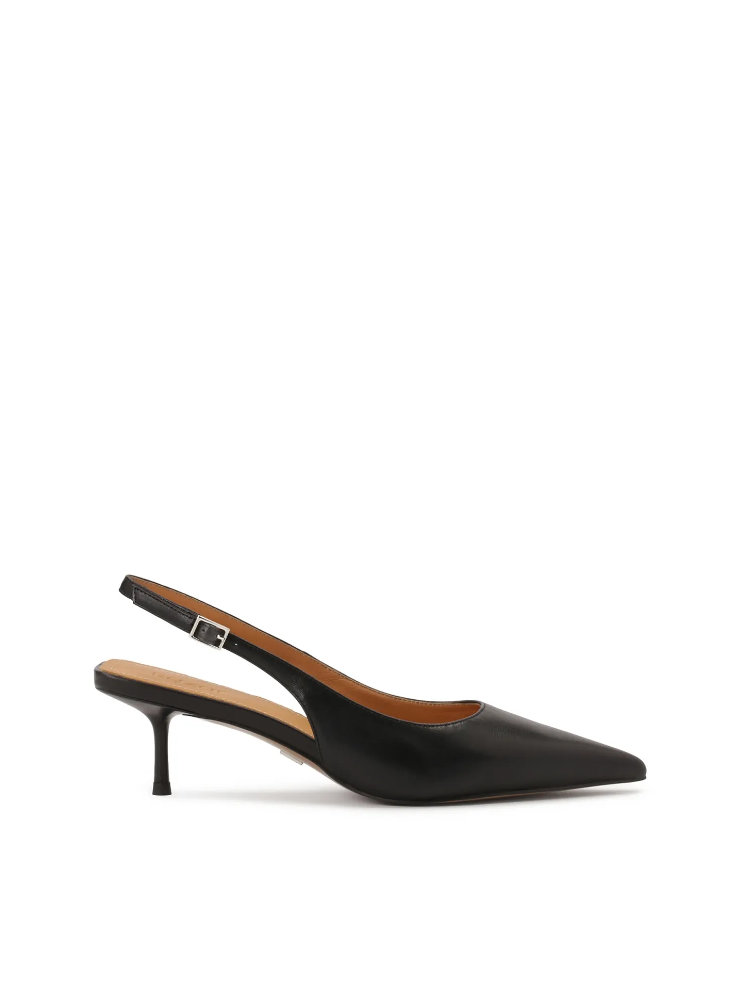 Czarne czółenka slingback