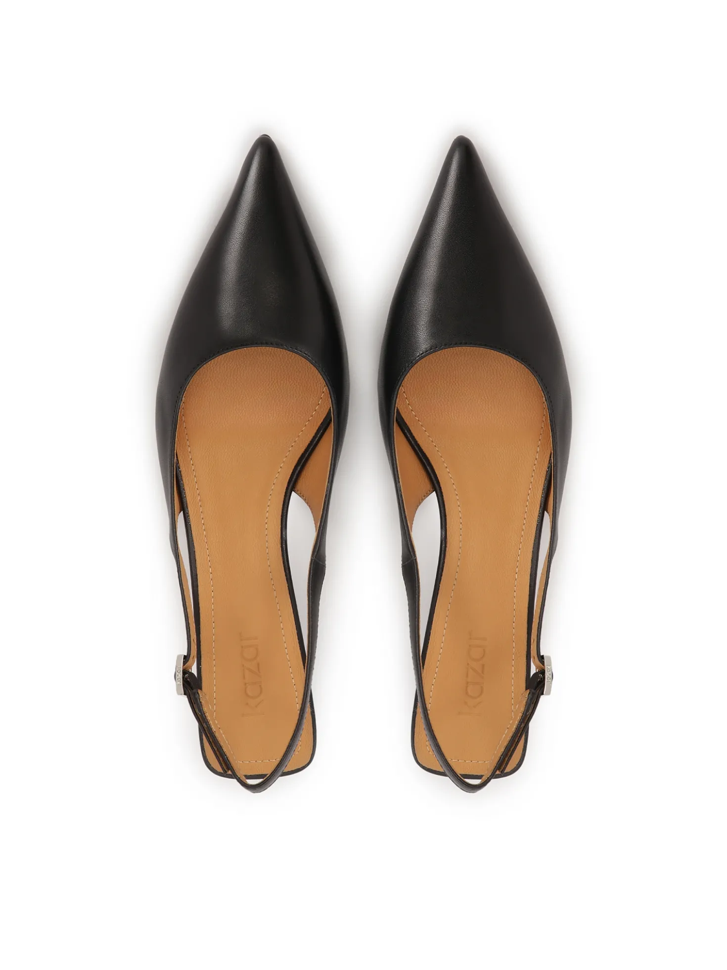 Czarne czółenka slingback