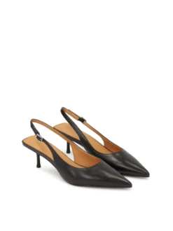 Czarne czółenka slingback