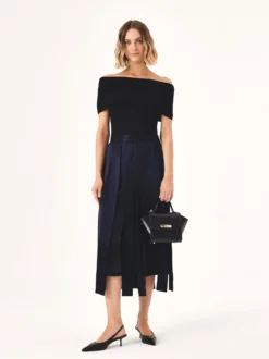 Czarne czółenka slingback