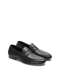 Czarne loafersy męskie