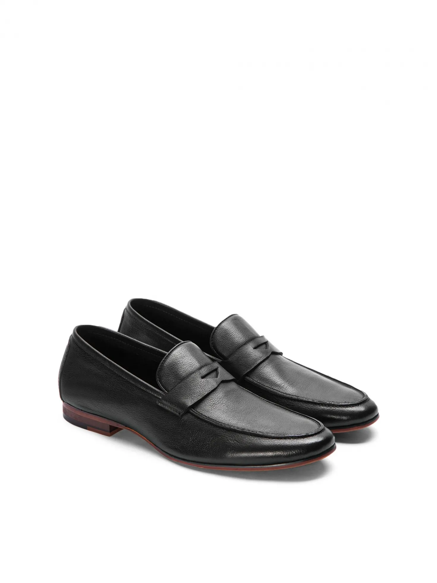 Czarne loafersy męskie