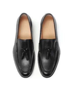 Czarne loafersy męskie