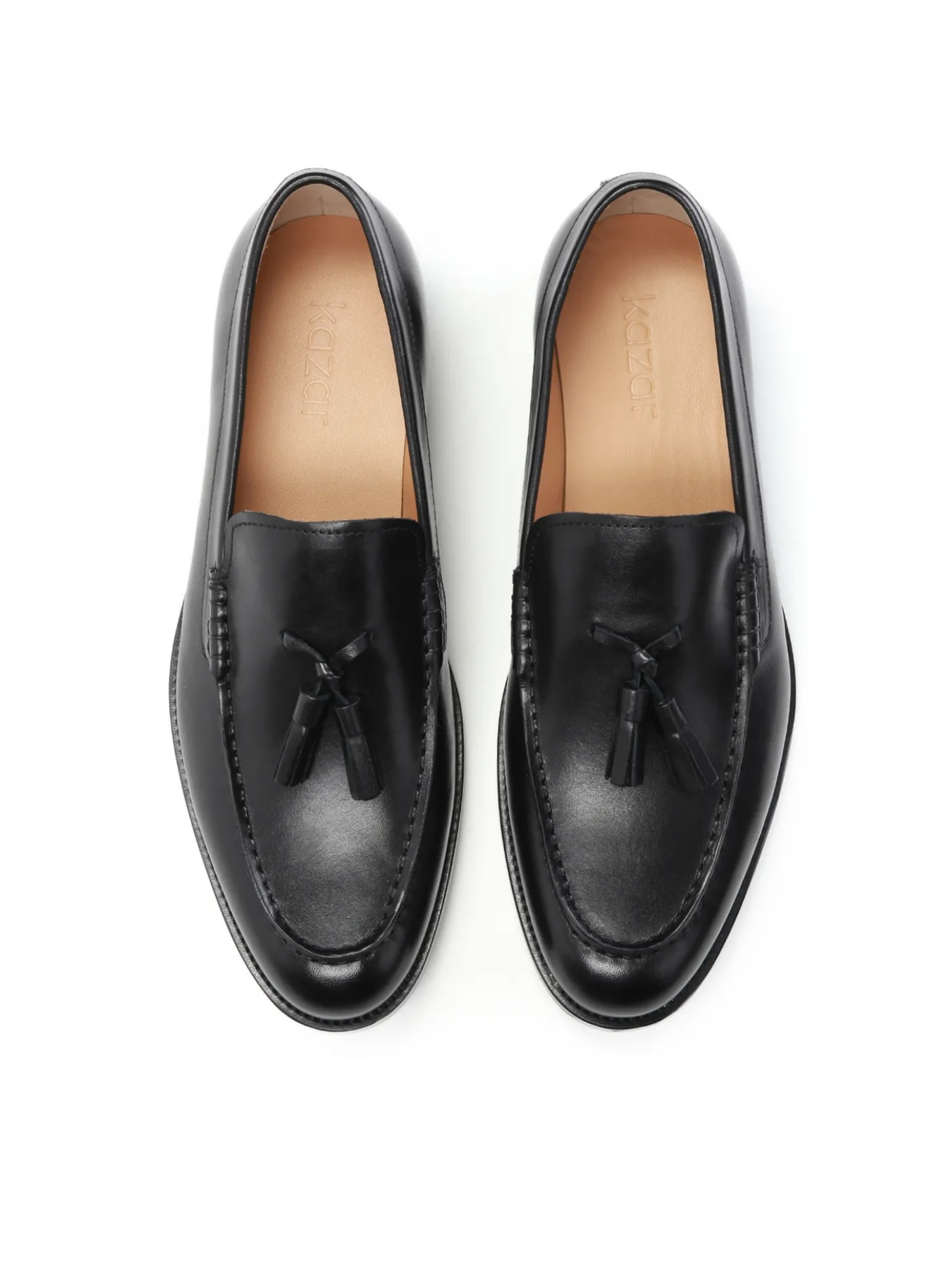 Czarne loafersy męskie