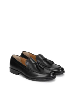 Czarne loafersy męskie