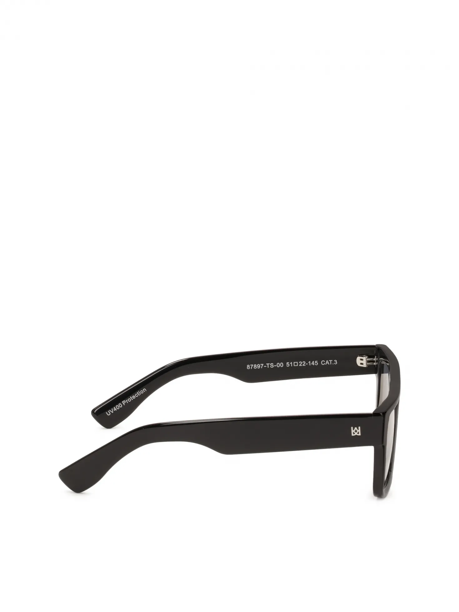 Czarne okulary z filtrem polaryzacyjnym