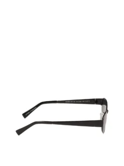 Czarne okulary z metalową oprawką