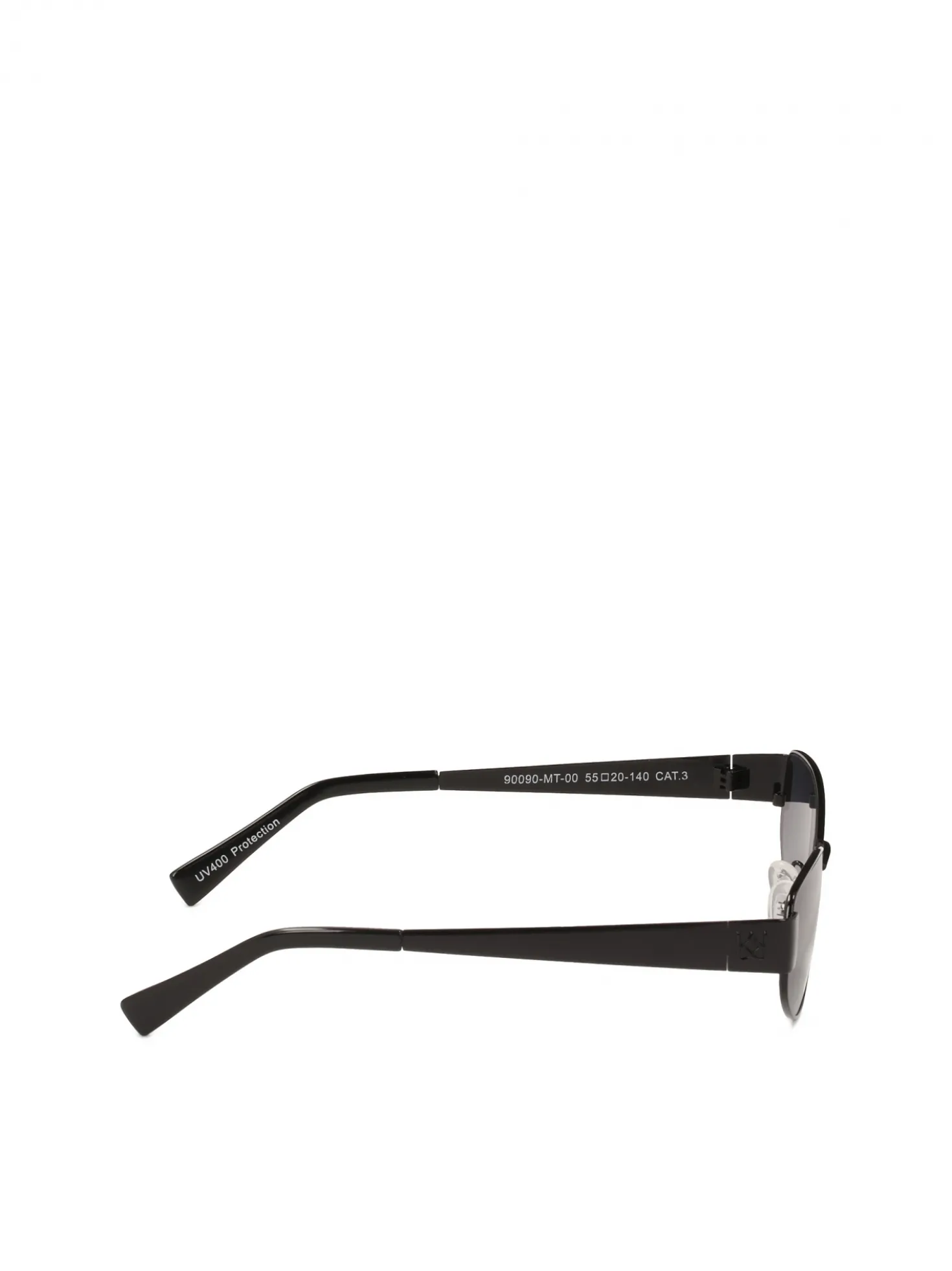 Czarne okulary z metalową oprawką