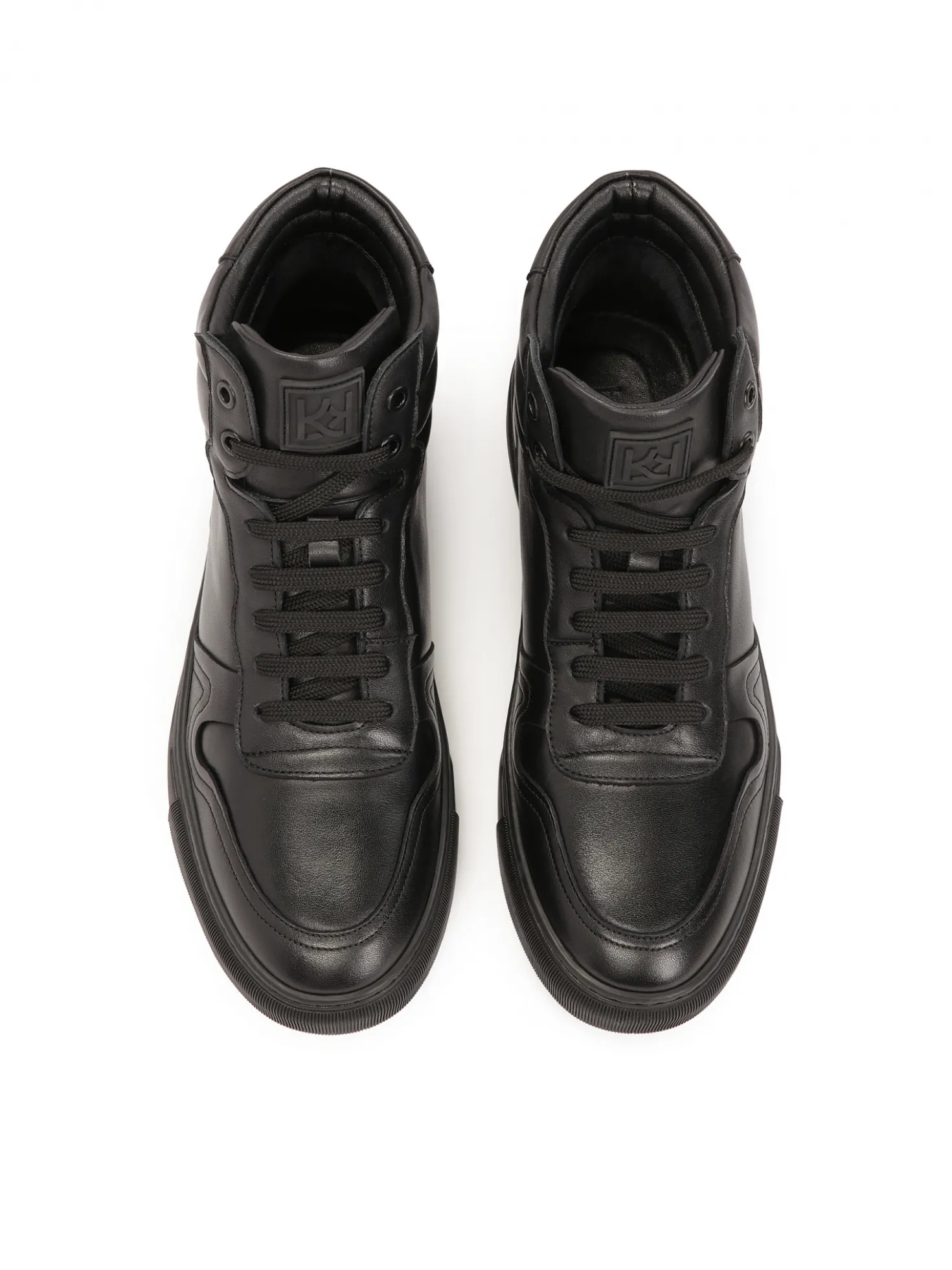 Czarne sneakersy do kostki