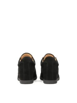 Czarne sneakersy na ukrytym koturnie