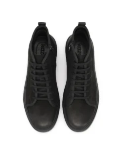 Czarne sneakersy z cholewką za kostkę