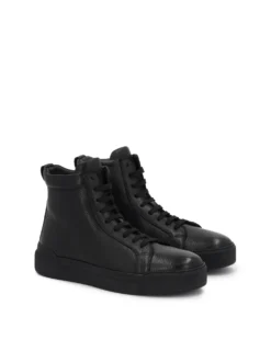 Czarne sneakersy ze skóry