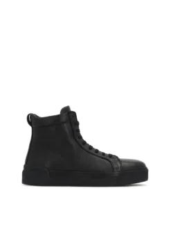 Czarne sneakersy ze skóry