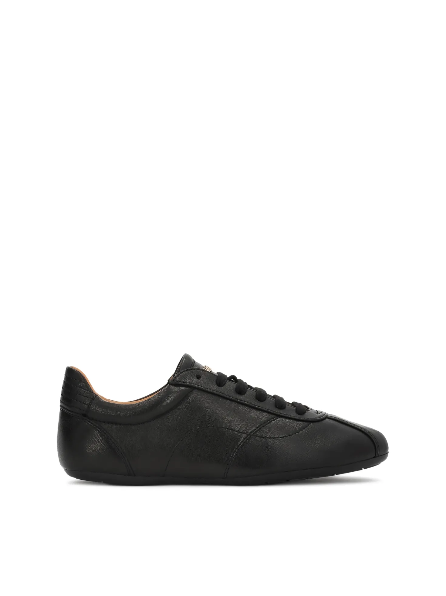 Czarne sneakersy z miękkiej skóry
