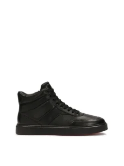 Czarne sneakersy z wysoką cholewką