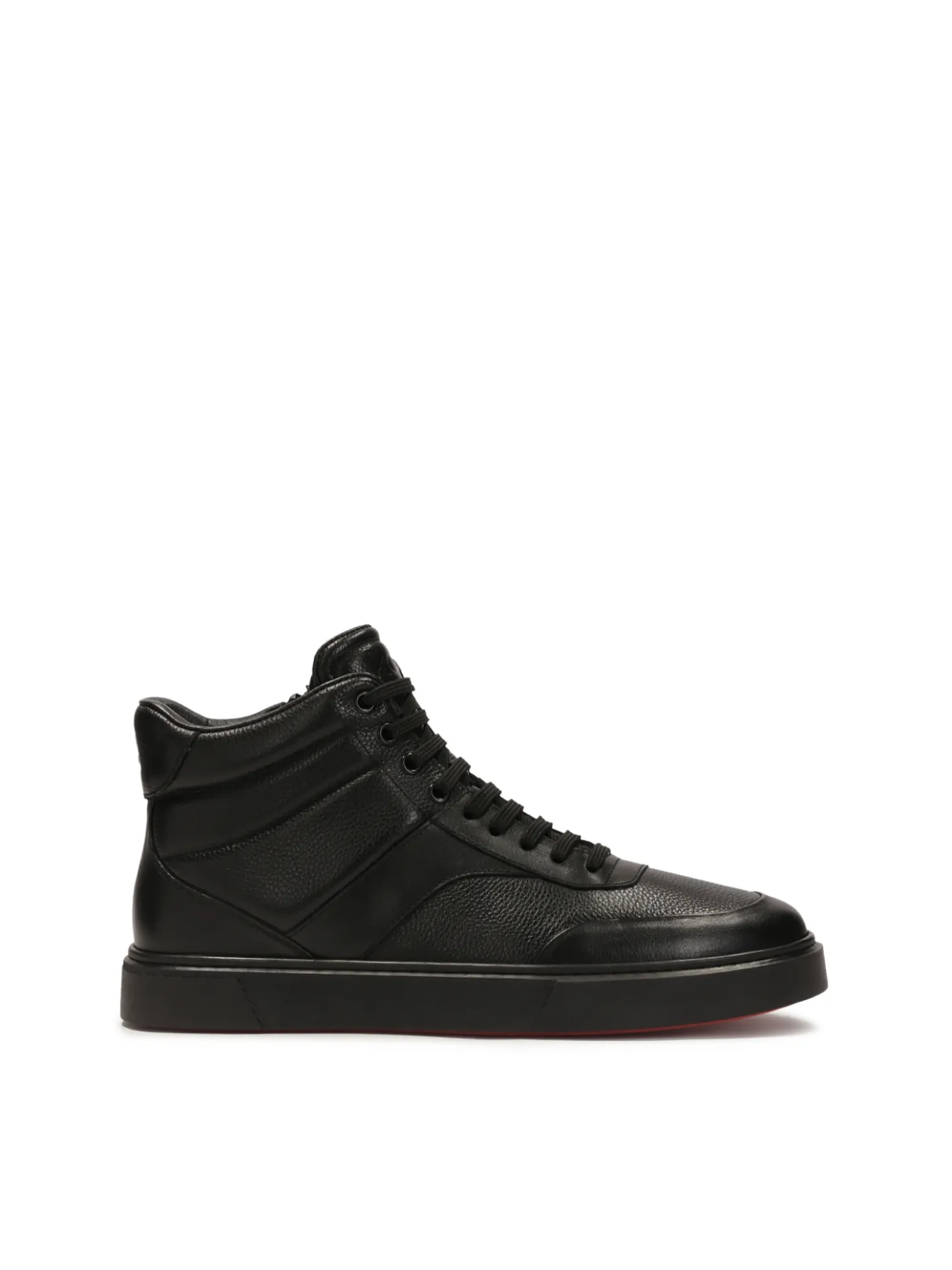 Czarne sneakersy z wysoką cholewką