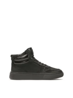 Czarne sneakersy z wysoką cholewką
