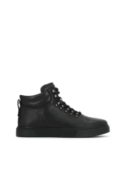 Czarne sznurowane sneakersy męskie