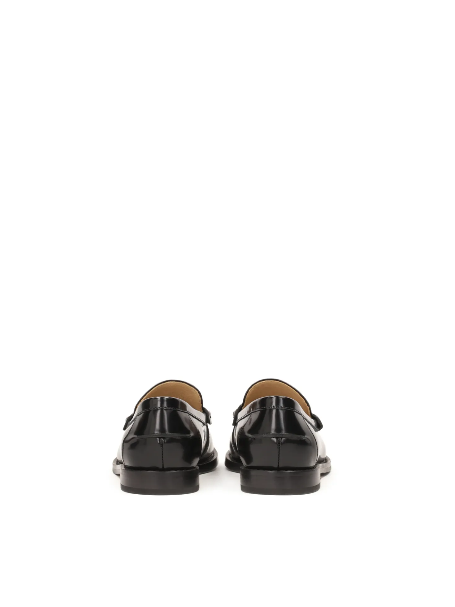 Czarne uniwersalne półbuty slip-on