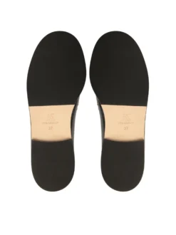 Czarne uniwersalne półbuty slip-on