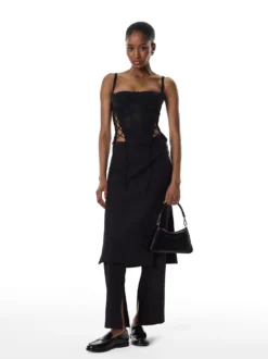 Czarne uniwersalne półbuty slip-on