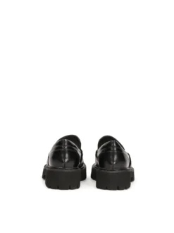Czarne uniwersalne półbuty slip-on