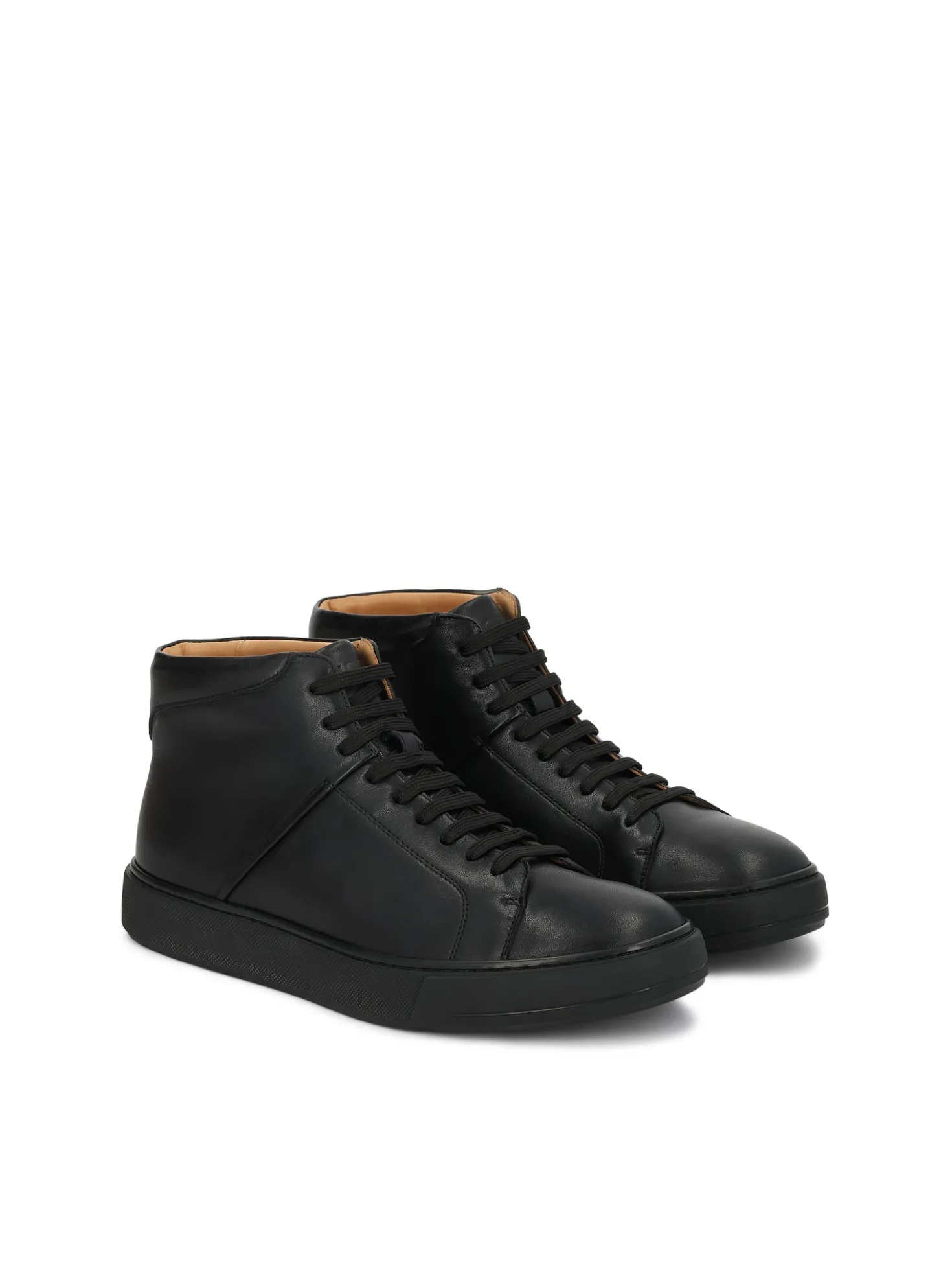 Czarne wysokie sneakersy