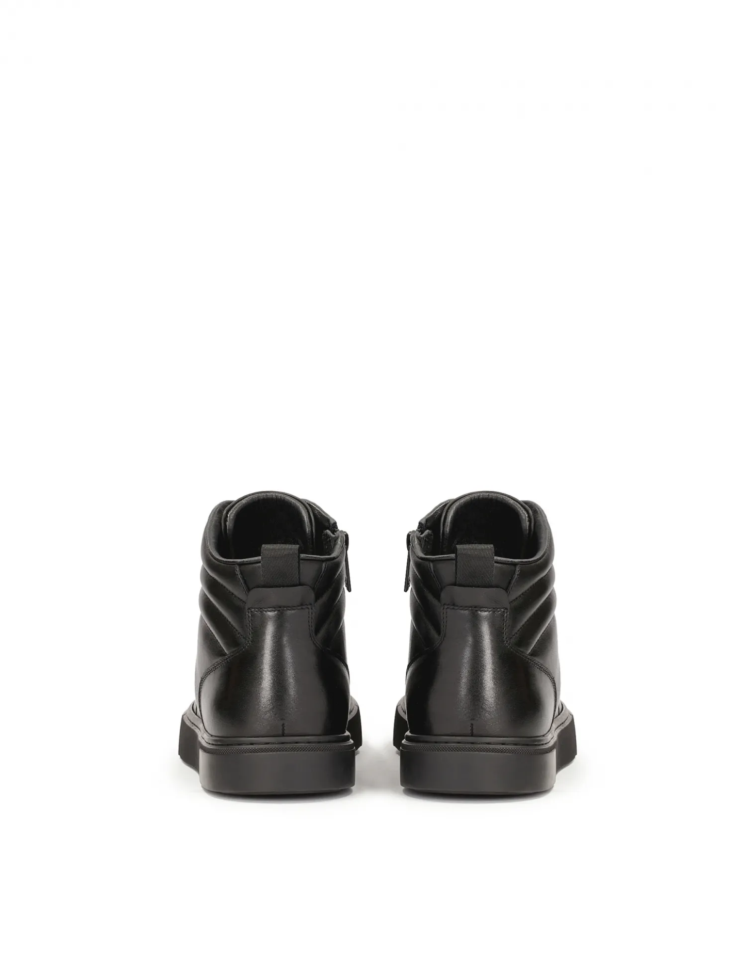 Czarne wysokie sneakersy męskie