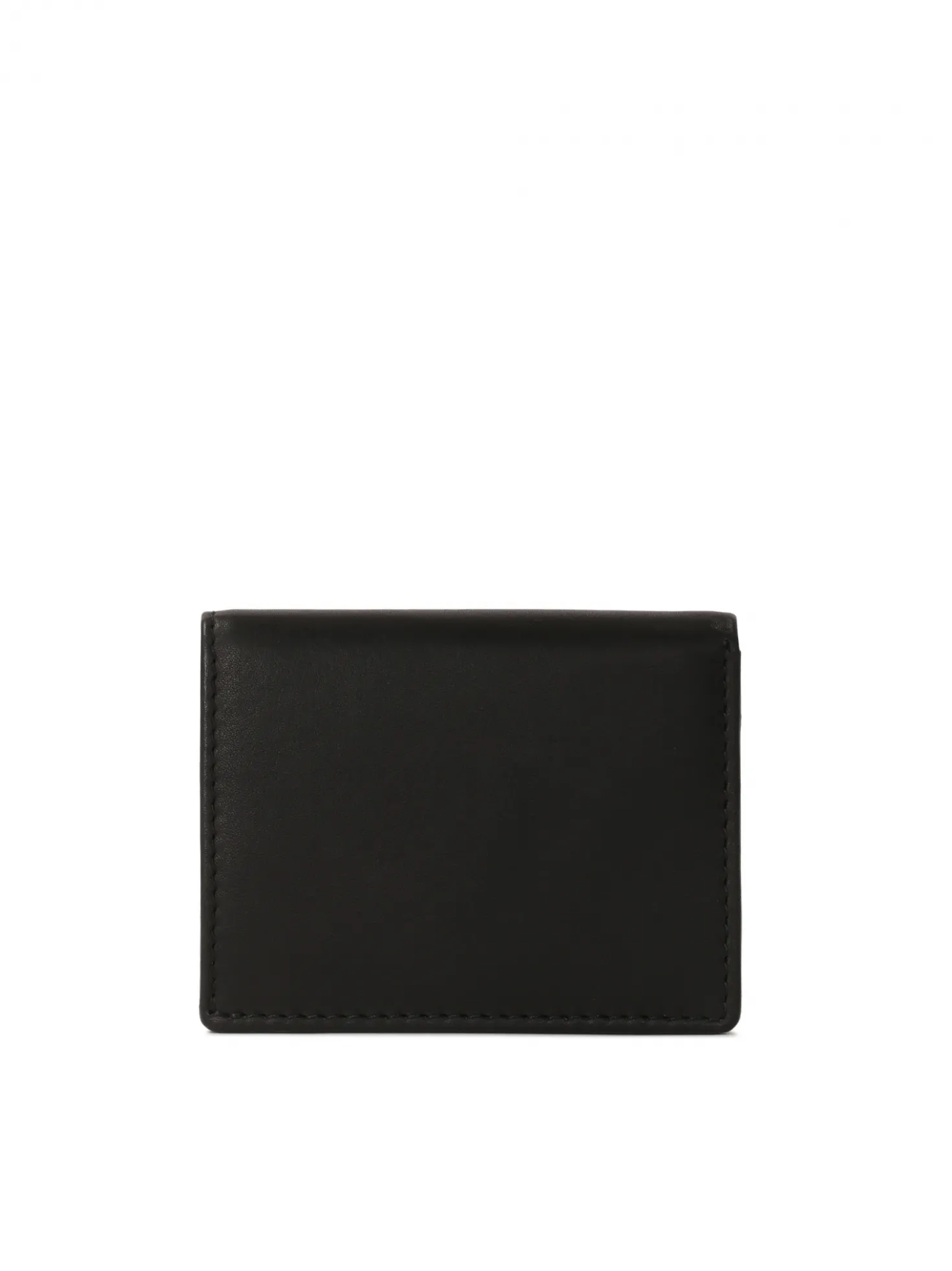 Czarny skórzany portfel w stylu minimal