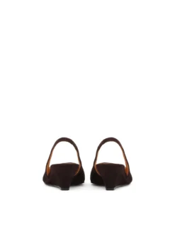 Czółenka slingback na koturnie