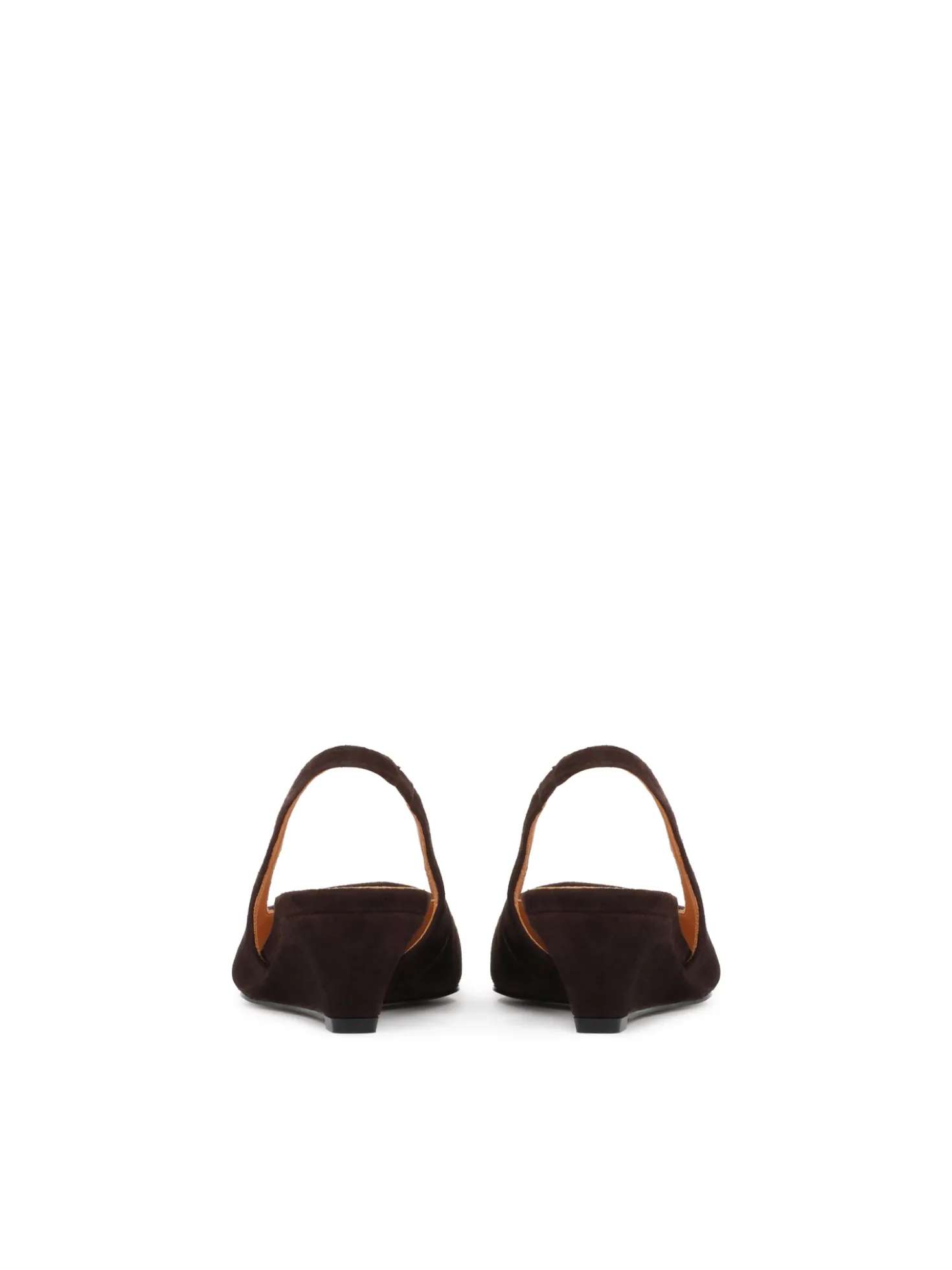 Czółenka slingback na koturnie