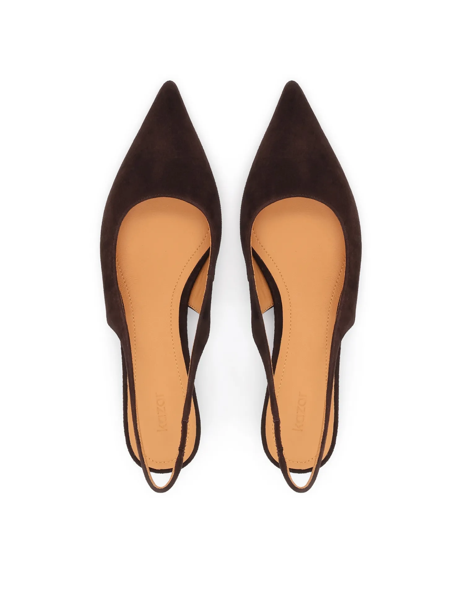 Czółenka slingback na koturnie