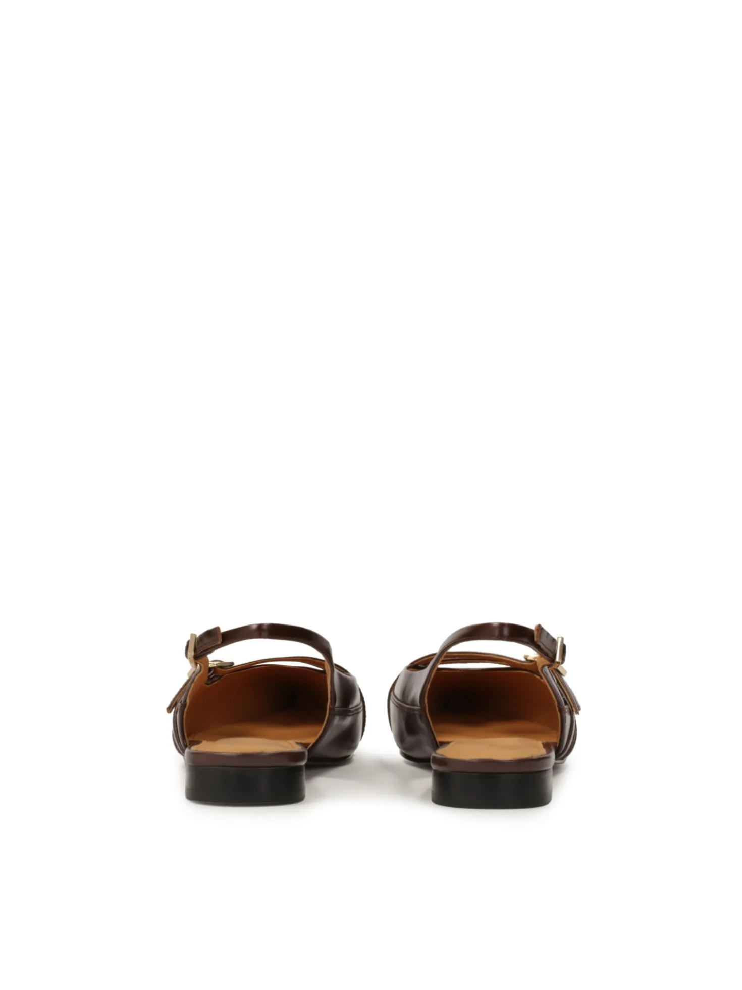Czółenka slingback na płaskiej podeszwie